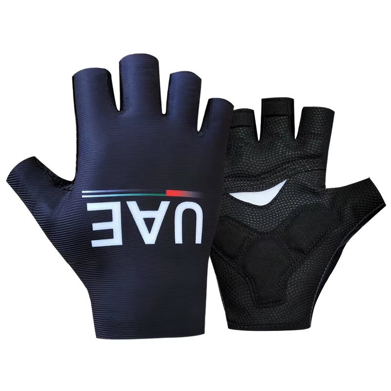 Pro Team 2024 Breathable Cycling Gloves UAE ITALY Road Bike Gloves Men Sports Half Finger anti Slip MTB Bicycle Glove