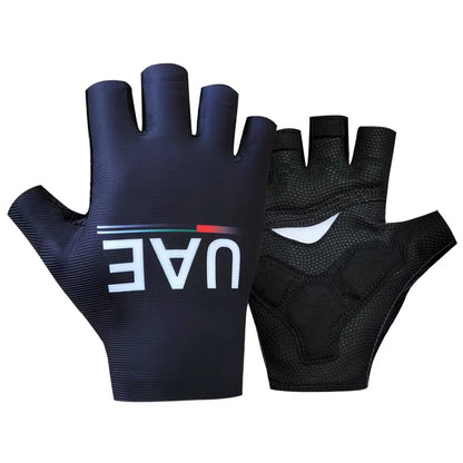 Pro Team 2024 Breathable Cycling Gloves UAE ITALY Road Bike Gloves Men Sports Half Finger anti Slip MTB Bicycle Glove