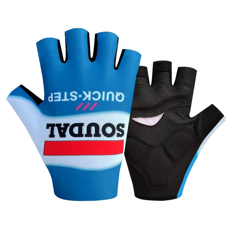 Pro Team 2024 Breathable Cycling Gloves UAE ITALY Road Bike Gloves Men Sports Half Finger anti Slip MTB Bicycle Glove