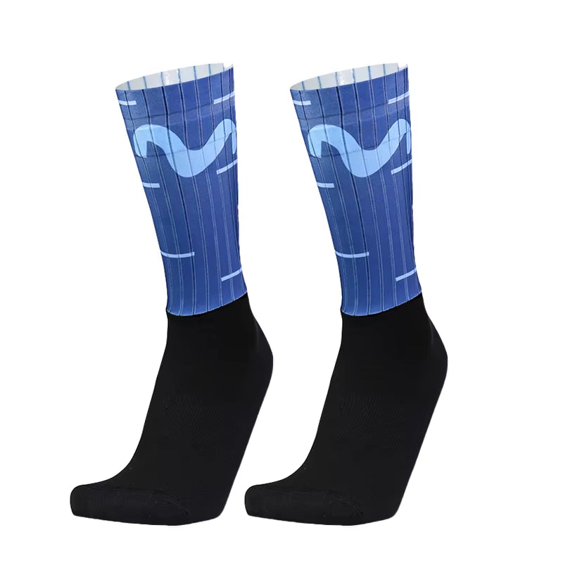 Aero Team Socks Pro Seamless Bike anti Slip Road Ride Socks Outdoor Racing Cycling Socks