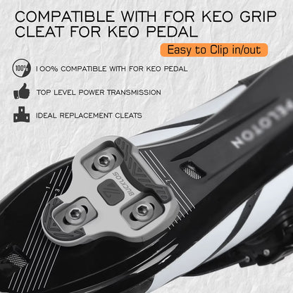 for LOOK Keo Cleats Float Road Cycling Shoes Pedal Cleats for Look Keo Bike Self Locking Pedal Plate 4.5/9 Degree 1/2Pc