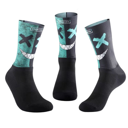 Demon Cycling Socks Men Sports Socks Riding Cycling MTB Cycling Socks Cycling Breaking Wind Socks Sports Sock Hiking Man Women