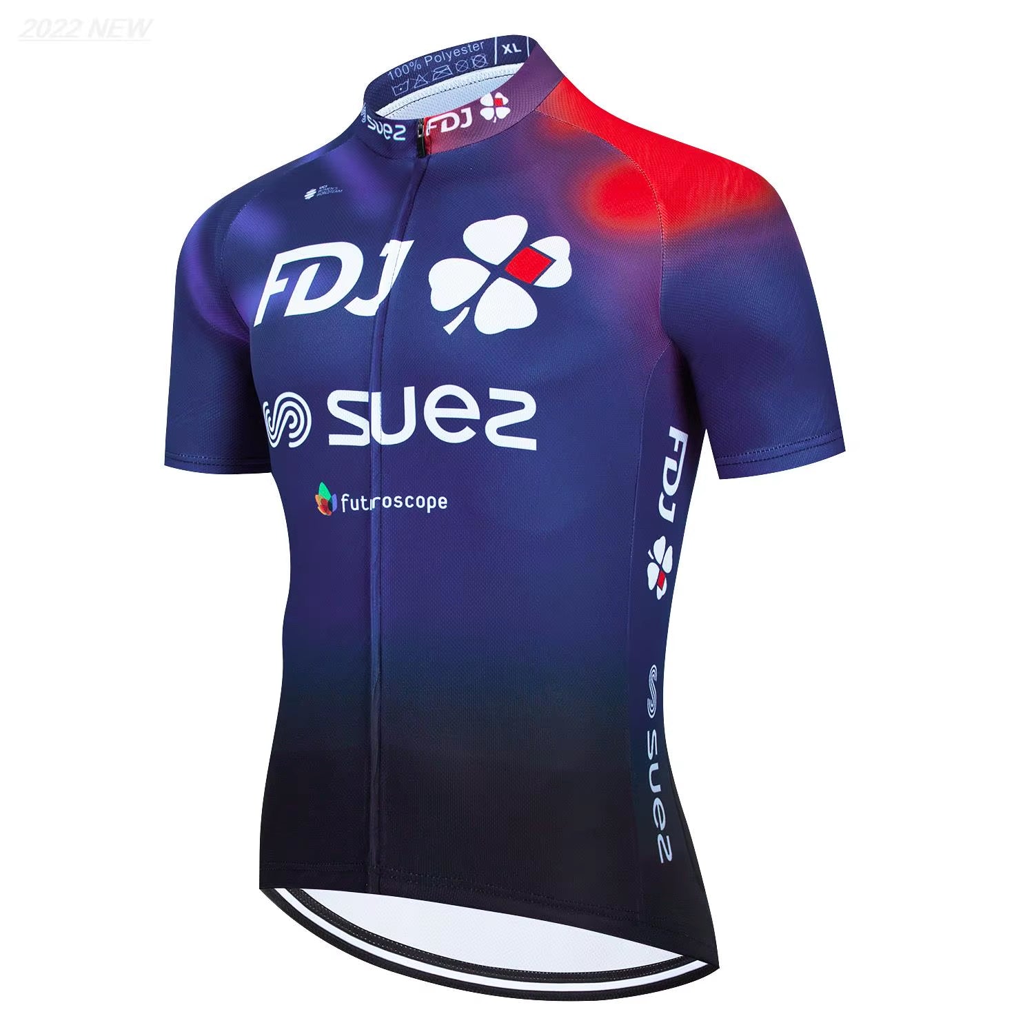 Cycling Jersey Set 2023 FDJ Cycling Bicycle Suit Bicycle Short Sleeve Cycling Clothing Bike Maillot Cycling Jersey Bib Shorts