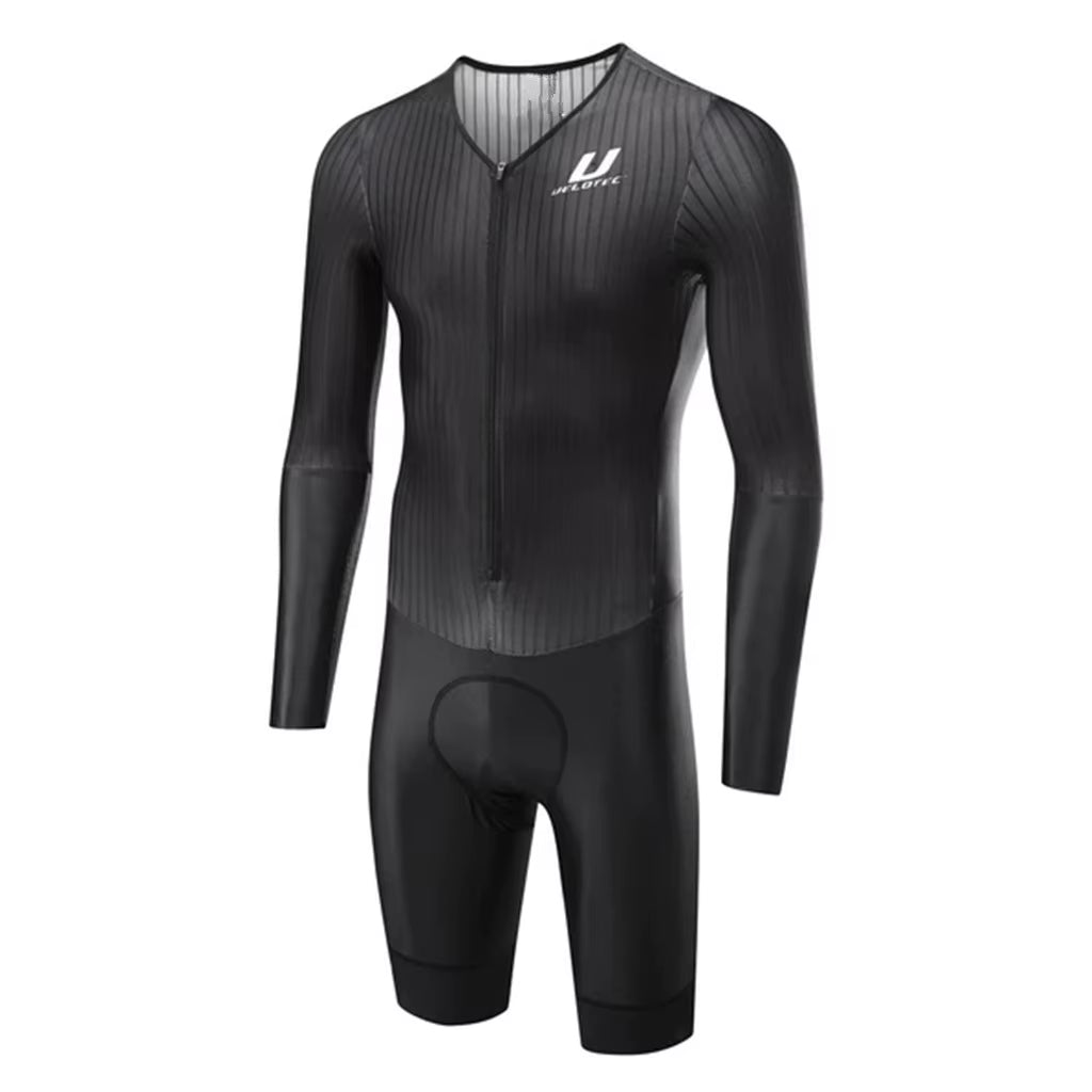 VELOTEC Professional Team Cycling Aero One-Piece Suit Long Sleeve Bicycle Skinsuit Men'S Jumpsuit Maillot Ciclismo Hombre Kits