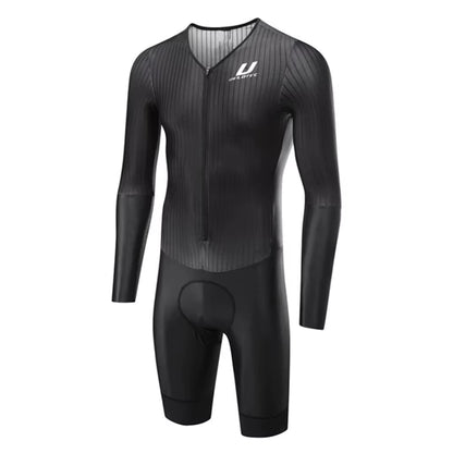 VELOTEC Professional Team Cycling Aero One-Piece Suit Long Sleeve Bicycle Skinsuit Men'S Jumpsuit Maillot Ciclismo Hombre Kits