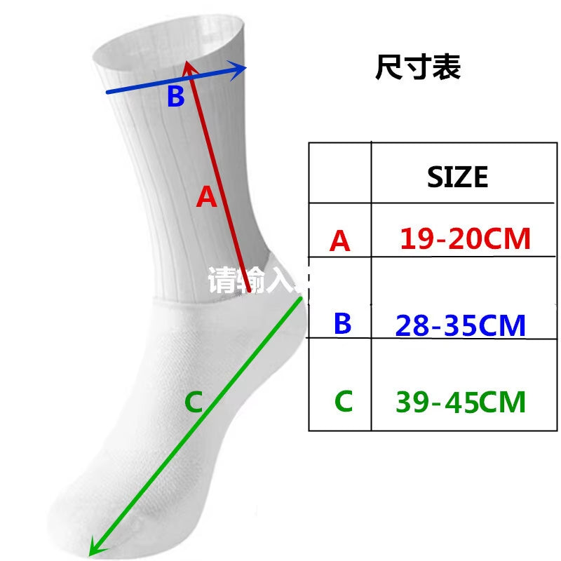 Cycling Socks anti Aero Slip Whiteline Silicone Socks Summer Men Bicycle Sport Running Bike Socks Calcetines