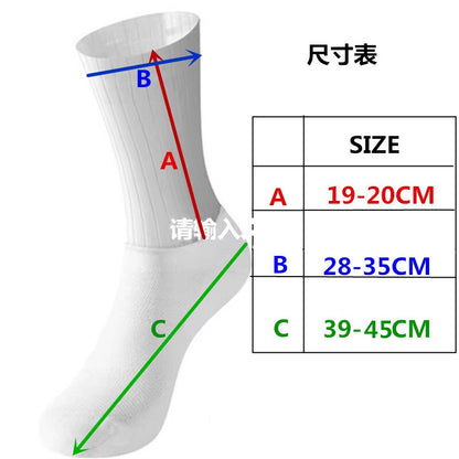 Cycling Socks anti Aero Slip Whiteline Silicone Socks Summer Men Bicycle Sport Running Bike Socks Calcetines