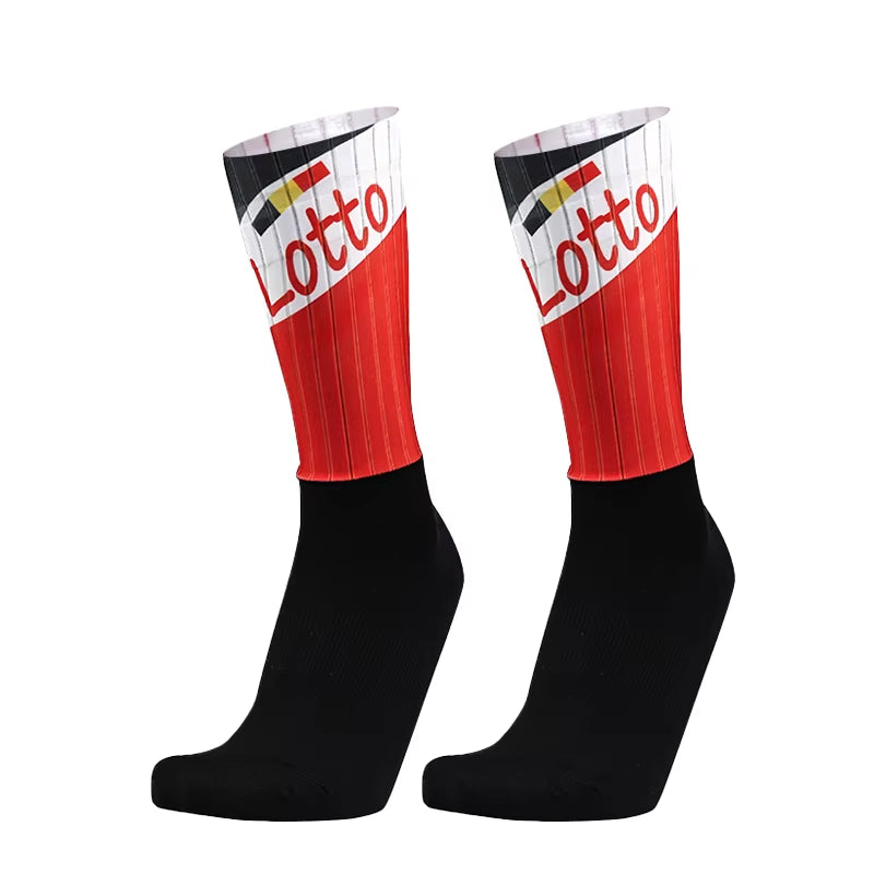 Aero Team Socks Pro Seamless Bike anti Slip Road Ride Socks Outdoor Racing Cycling Socks