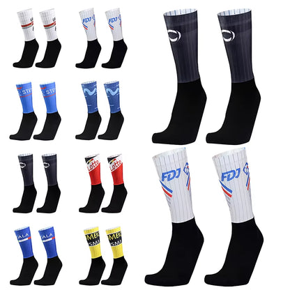 Aero Team Socks Pro Seamless Bike anti Slip Road Ride Socks Outdoor Racing Cycling Socks