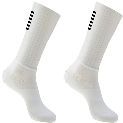 Cycling Socks anti Aero Slip Whiteline Silicone Socks Summer Men Bicycle Sport Running Bike Socks Calcetines