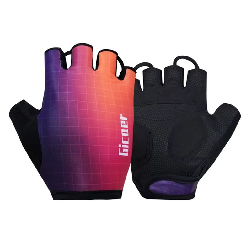 Pro Team 2024 Breathable Cycling Gloves UAE ITALY Road Bike Gloves Men Sports Half Finger anti Slip MTB Bicycle Glove