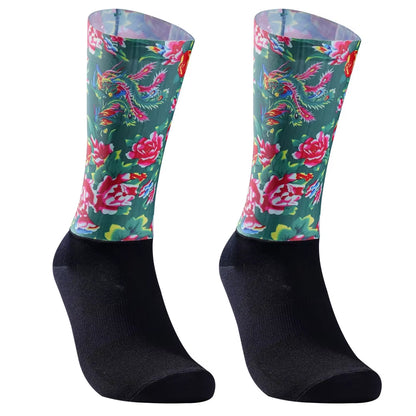 Aero Team Socks Pro Seamless Bike anti Slip Road Ride Socks Outdoor Racing Cycling Socks