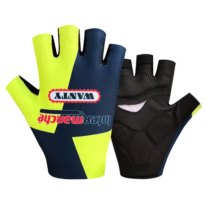 Pro Team 2024 Breathable Cycling Gloves UAE ITALY Road Bike Gloves Men Sports Half Finger anti Slip MTB Bicycle Glove