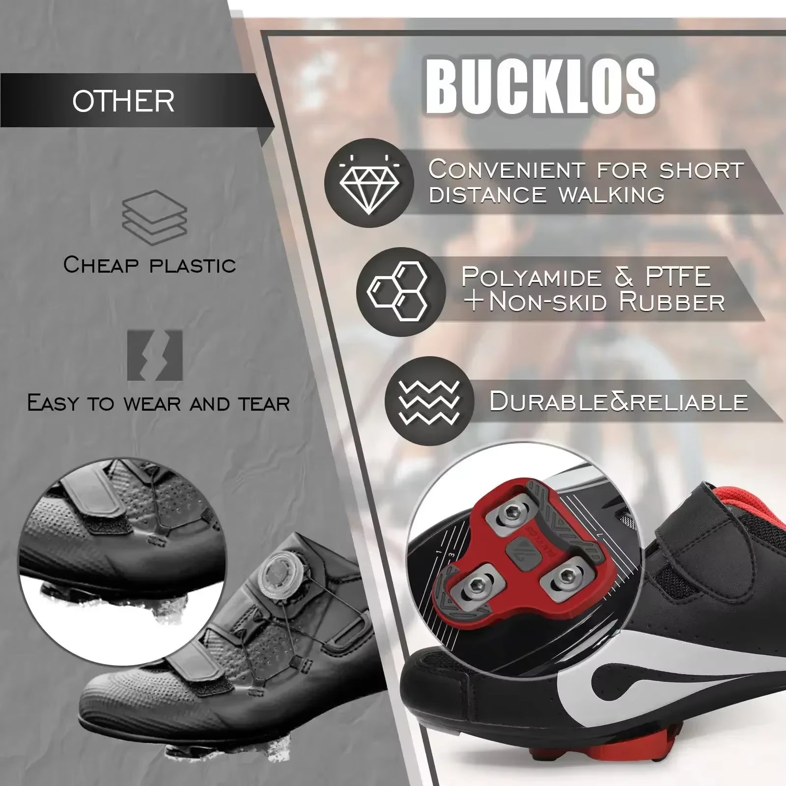 for LOOK Keo Cleats Float Road Cycling Shoes Pedal Cleats for Look Keo Bike Self Locking Pedal Plate 4.5/9 Degree 1/2Pc