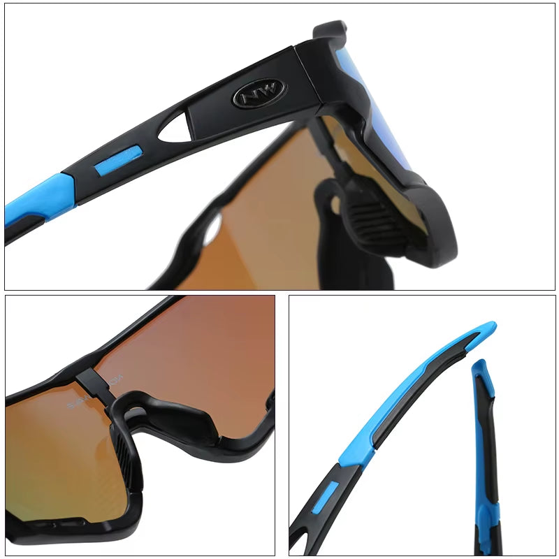 2025 Men Women Polarized Cycling Glasses UV400 Cycling Goggle TR90 Cycling Eyewear Outdoor Sports Cycling Sunglasses 4 Lens