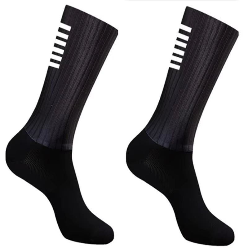 Cycling Socks anti Aero Slip Whiteline Silicone Socks Summer Men Bicycle Sport Running Bike Socks Calcetines
